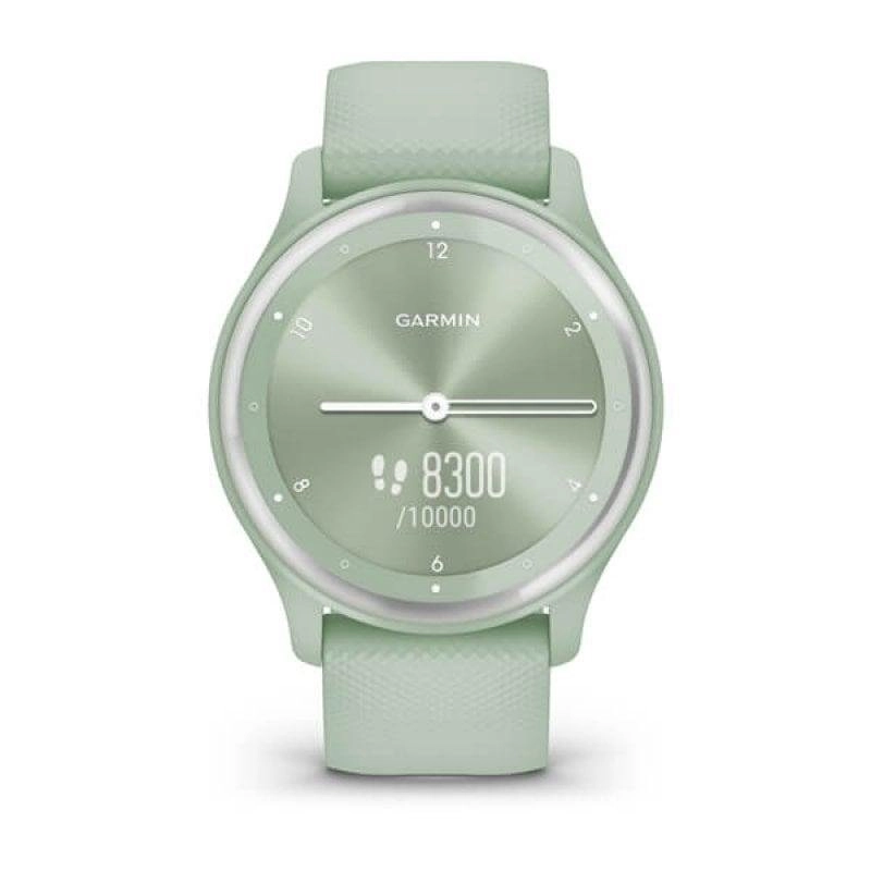 Garmin Vívomove Sport Bluetooth GPS 40mm OLED Mint Wasserdicht 5ATM SpO2 Herzfrequenz