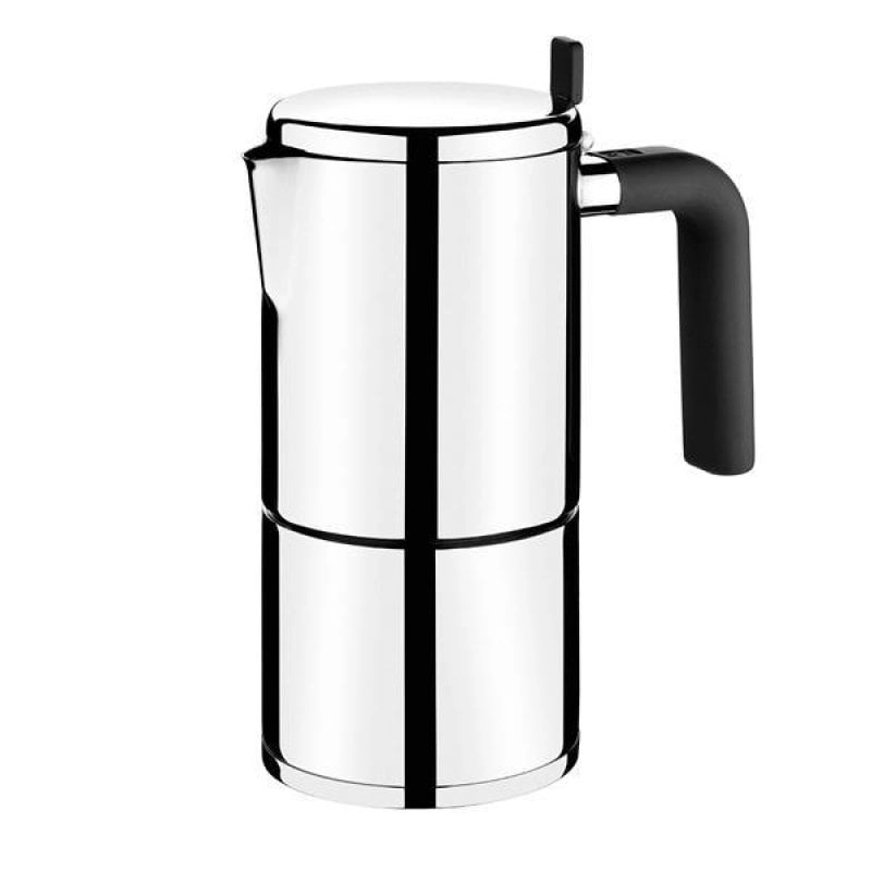 BRA Bali Italienische Kaffeemaschine für 6 Tassen, Edelstahl