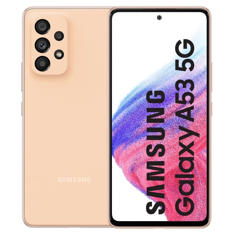 Samsung Galaxy A53 5G SM-A536B 16,5 cm (6.5") Hybride Dual-SIM Android 12 USB Typ-C 6 GB 128 GB 5000 mAh Pfirsich
