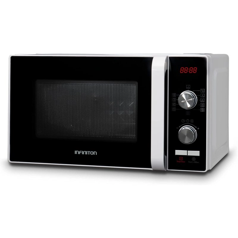 Infiniton MW-F201 Mikrowelle ohne Drehteller, 20 l, Weiß