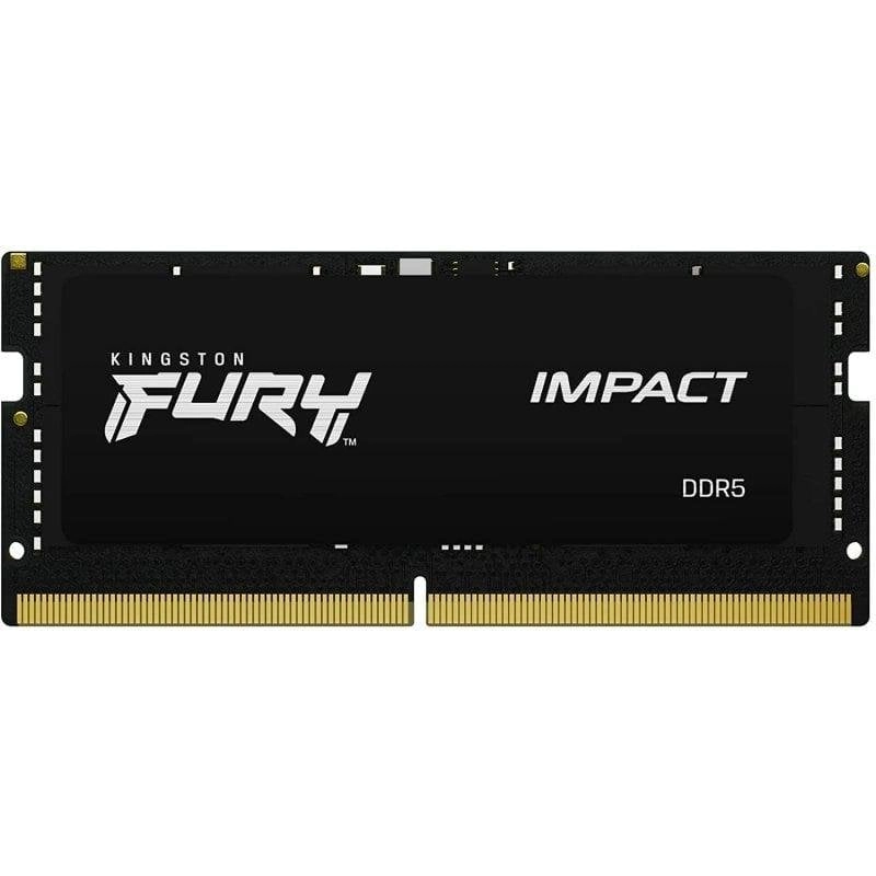Memoria RAM Kingston FURY Impact 8GB 1x8GB DDR5 4800MHz CL38 Intel XMP Schwarz