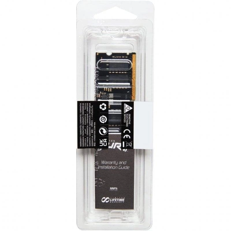 Memoria RAM Kingston FURY Impact 8GB 1x8GB DDR5 4800MHz CL38 Intel XMP Schwarz