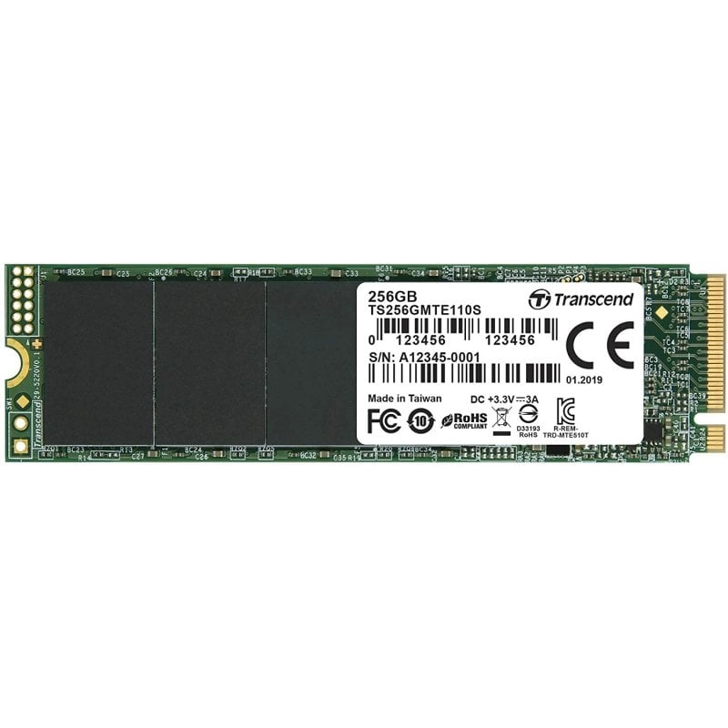 Transcend 110S 256 GB M.2 PCI Express 3.0 NVMe 3D NAND