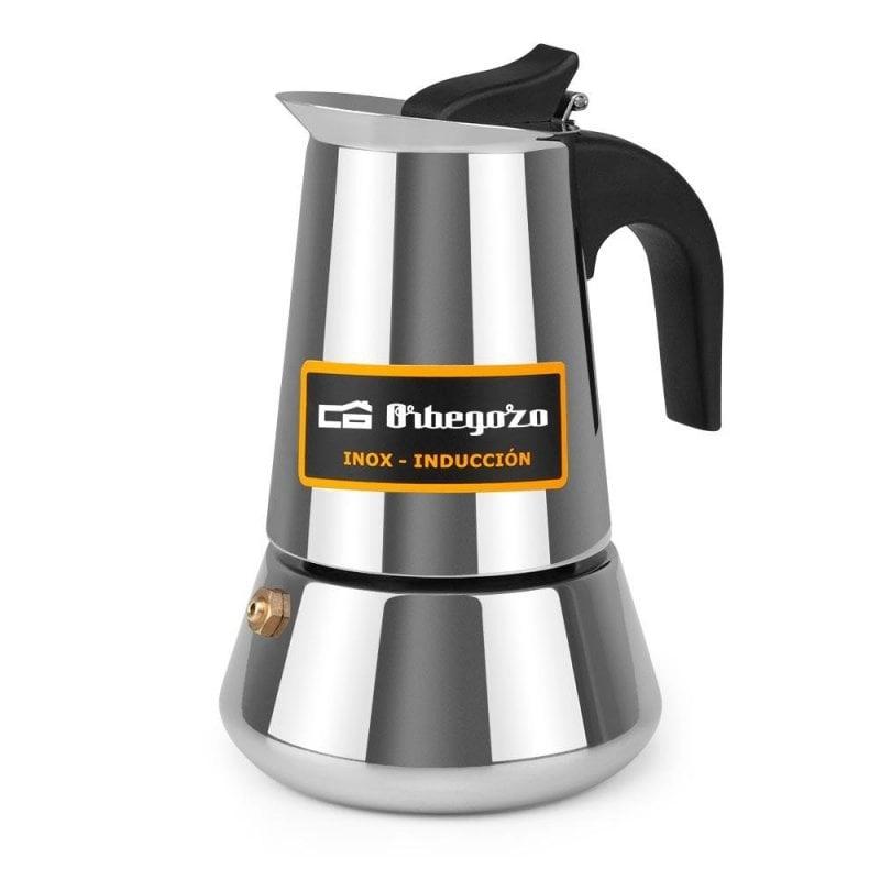 Orbegozo KFI 260 Italienische Kaffeemaschine für 2 Tassen, Edelstahl