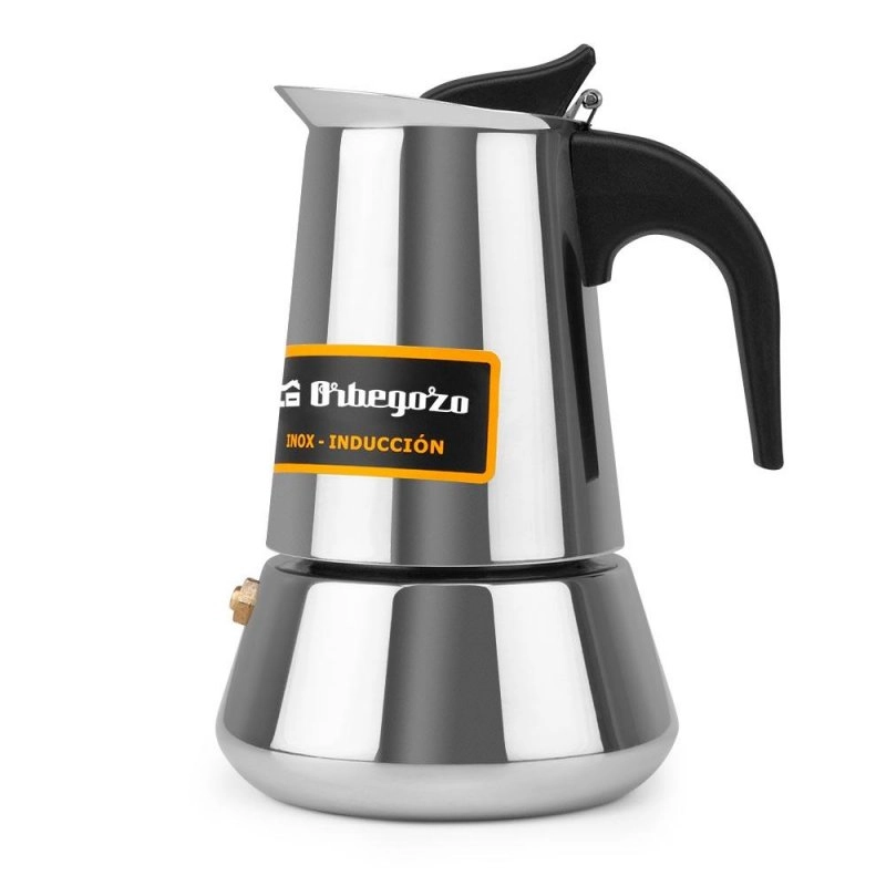 Orbegozo KFI 260 Italienische Kaffeemaschine für 2 Tassen, Edelstahl
