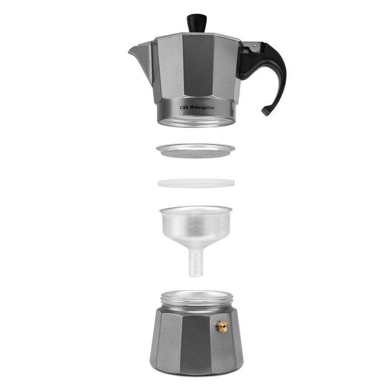 Kaffeemaschine Italienisch Orbegozo KFS 1220 12 Tassen Aluminium Sicherheitsventil