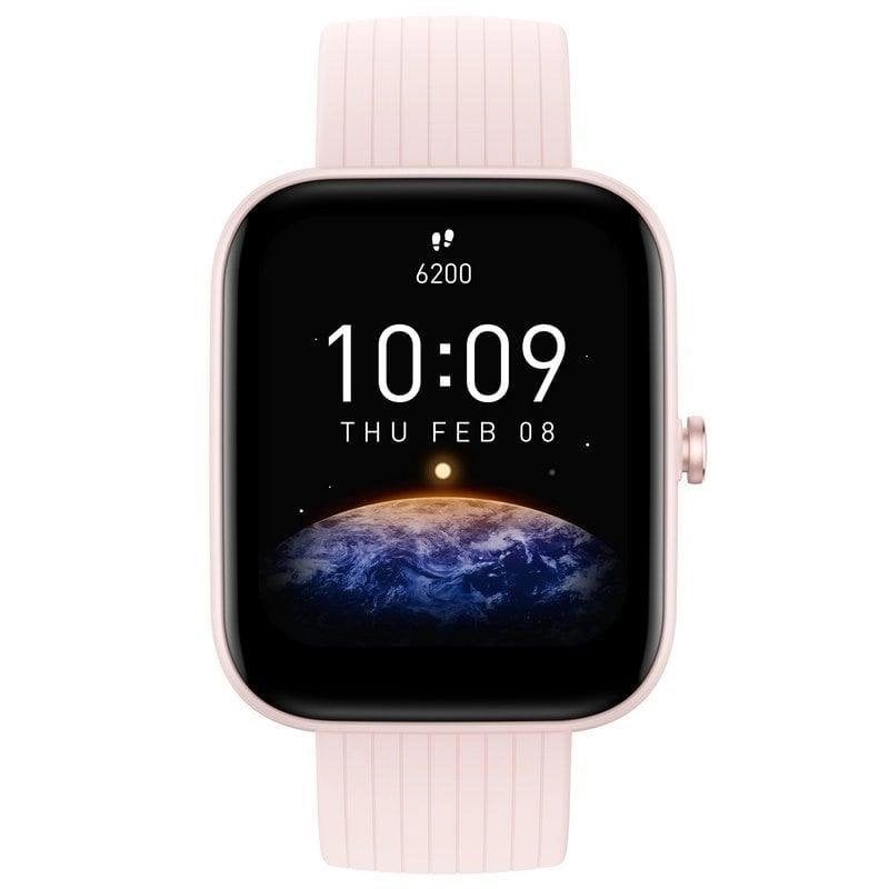 Amazfit Bip 3 Pro Bluetooth GPS 44mm TFT Pink 5ATM SpO2 Pulsmesser Schlafmonitor