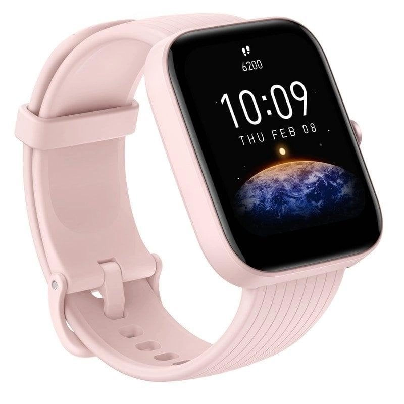 Amazfit Bip 3 Pro Bluetooth GPS 44mm TFT Pink 5ATM SpO2 Pulsmesser Schlafmonitor