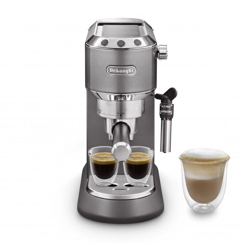 Kaffeemaschine Espresso DeLonghi Dedica Style EC 785.GY 1,1L 15 bar mit Milchaufschäumer