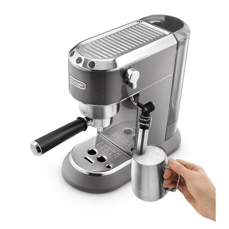 Kaffeemaschine Espresso DeLonghi Dedica Style EC 785.GY 1,1L 15 bar mit Milchaufschäumer