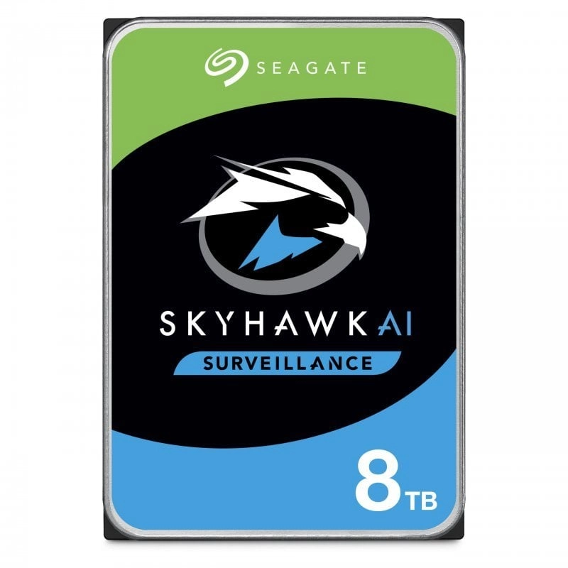 Seagate Surveillance HDD SkyHawk AI Interne Festplatte 8 TB 7200 RPM 256 MB 3.5" Serial ATA III