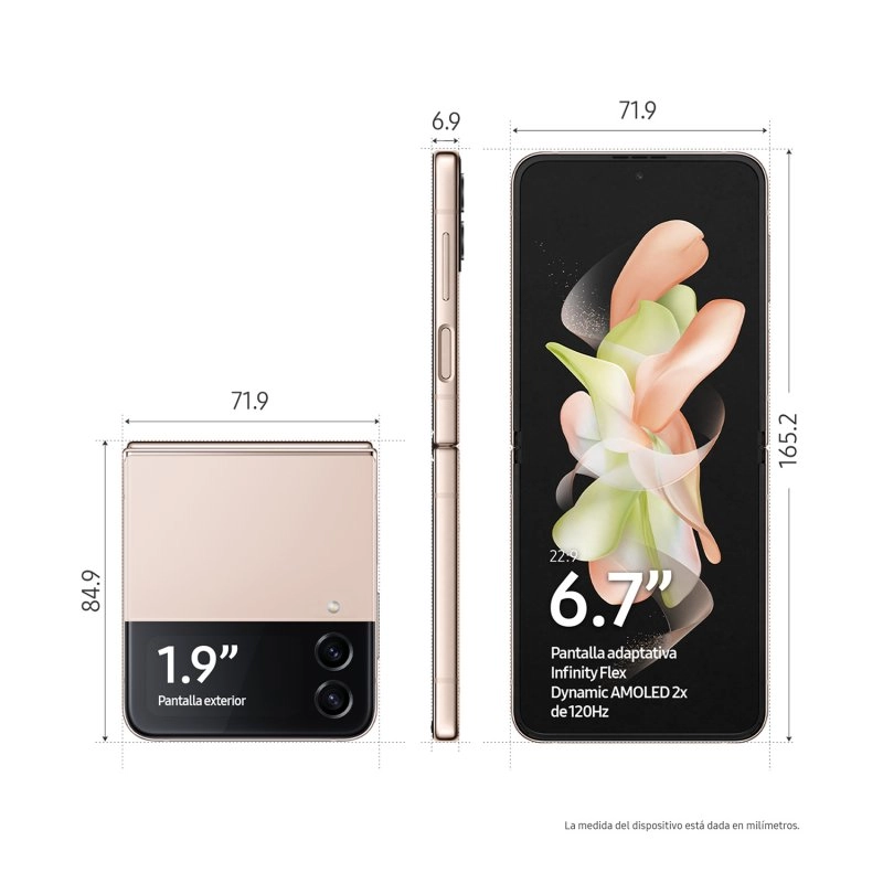 Samsung Galaxy Z Flip4 8/256 GB Rosa + 25-W-Ladegerät