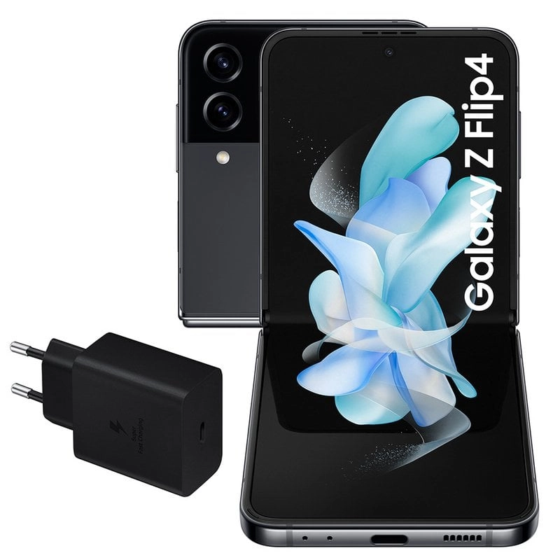 Samsung Galaxy Z Flip4 8/256 GB Grau + 25-W-Ladegerät