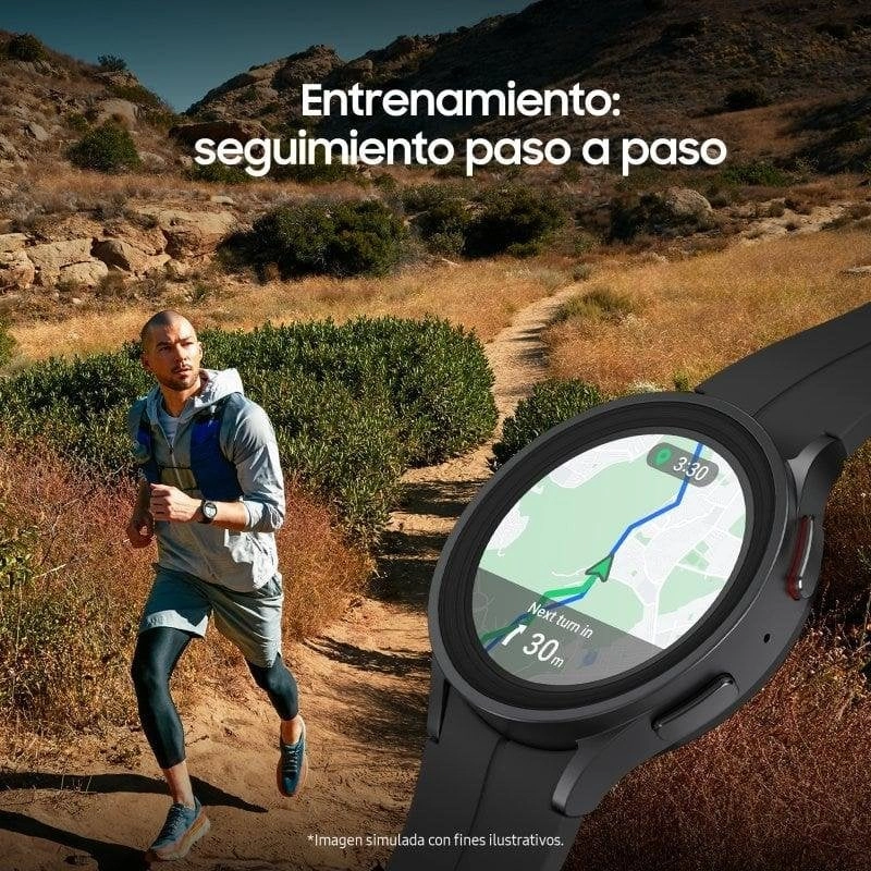 Samsung Galaxy Watch5 Pro 4G GPS 45mm Super AMOLED Schwarz Wasserdicht 5ATM+IP68