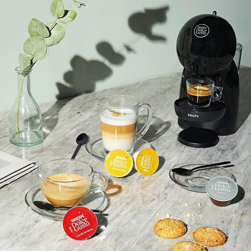 Krups Piccolo XS Dolce Gusto Kaffeemaschine Schwarz/Grau
