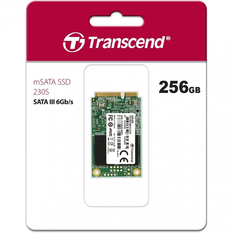 Transcend 230S mSATA 256 GB Serial ATA III 3D NAND