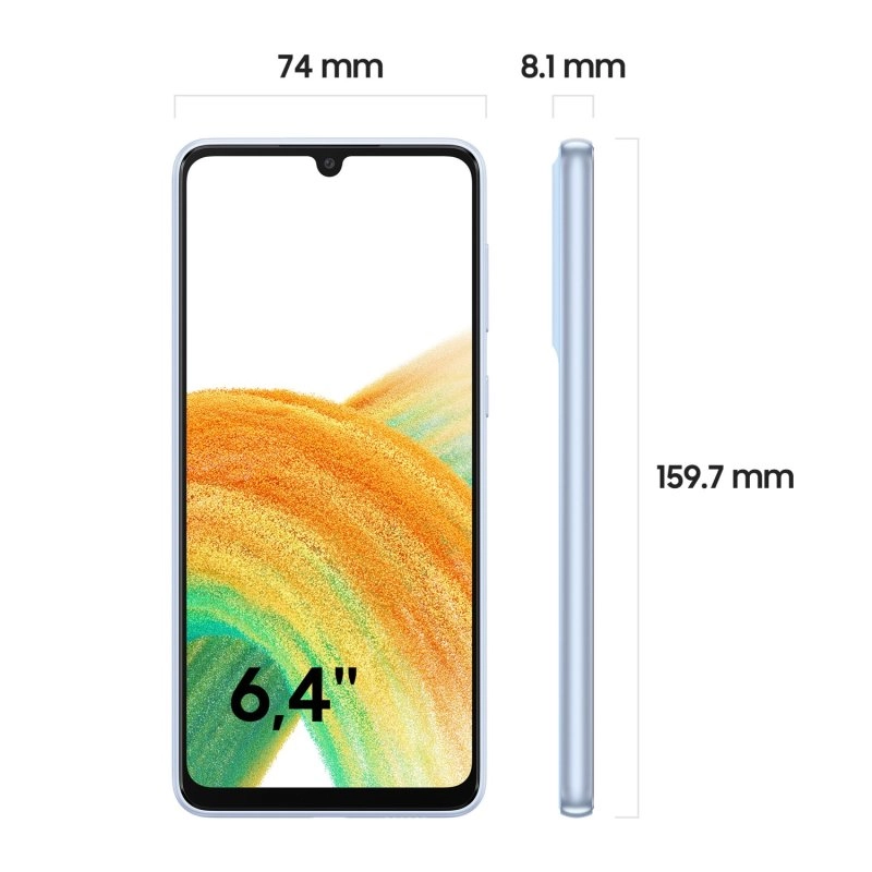 Samsung Galaxy A33 5G 6/128GB Blau entsperrte importierte Version EU