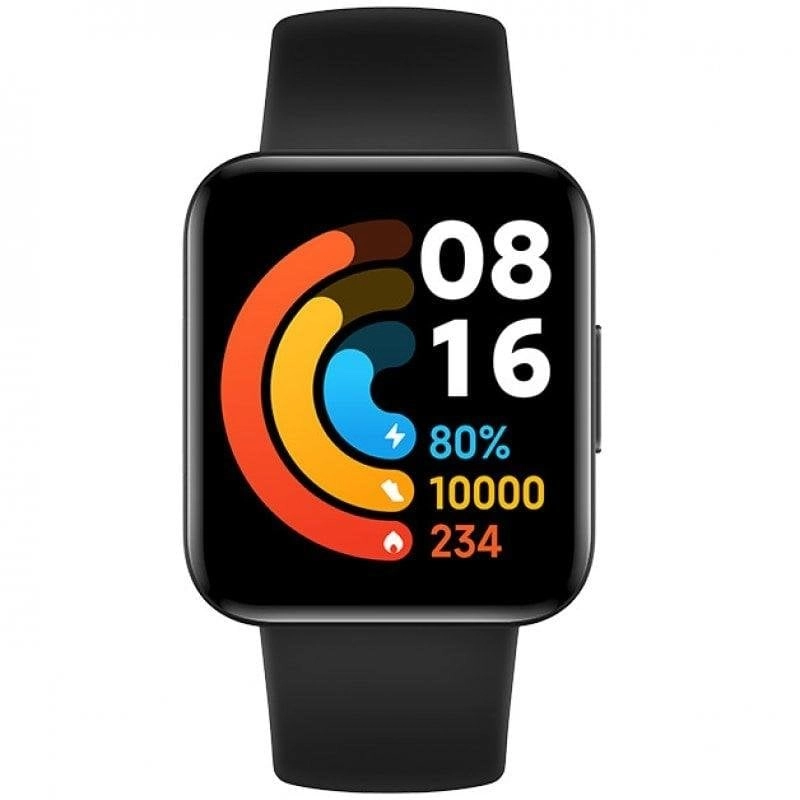 POCO Watch Bluetooth GPS 34mm AMOLED Schwarz 14 Tage Akku 5ATM SpO2 Herzfrequenz