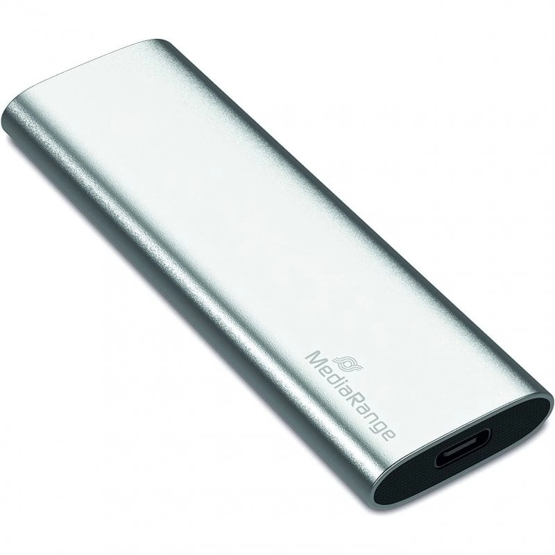 MediaRange MR1100 Externes Solid State Drive 120 GB USB Typ-C 3.2 Gen 2 (3.1 Gen 2) Silber