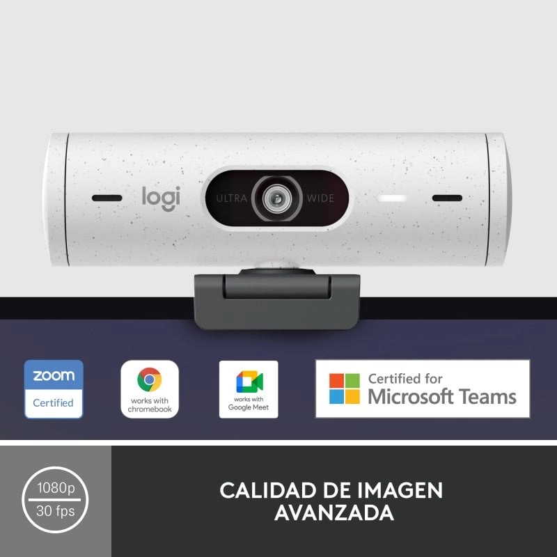 Logitech Brio 500 Webcam 4 MP 1920 x 1080 Pixel USB-C Weiß