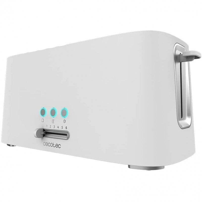 Toaster Cecotec Toast&Taste 16000 Extra Doppelt Weiß 1630W 2 breite Schlitze