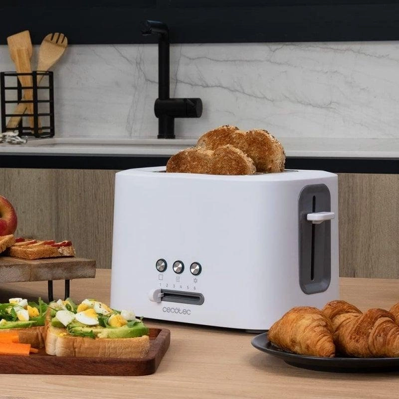 Tostador Cecotec Toast&Taste 9000 Double White 2 Schlitze 980 W Weiß