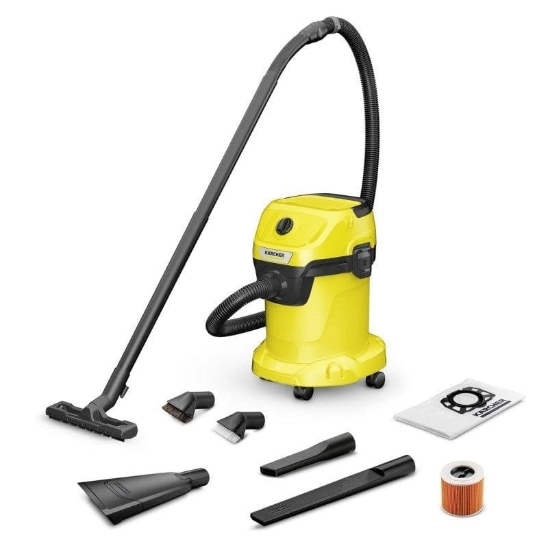 Industriestaubsauger Kärcher WD 3 V-17/6/20 CAR 1000W Nass- und Trockensauger HEPA 17L Zubehör