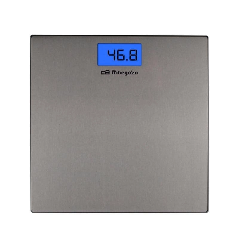 Badezimmerwaage Orbegozo PB 2222 Edelstahl LCD 150kg 100g Genauigkeit