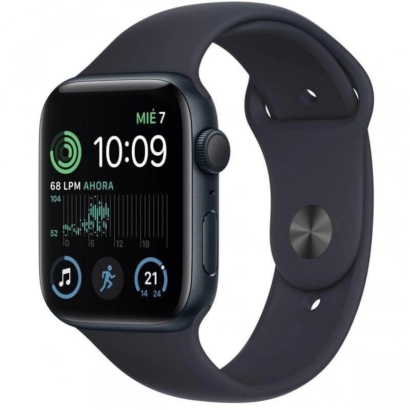 Apple Watch SE GPS NFC 44mm Retina OLED Midnight Schwarz Wasserdicht Herzfrequenzalarm