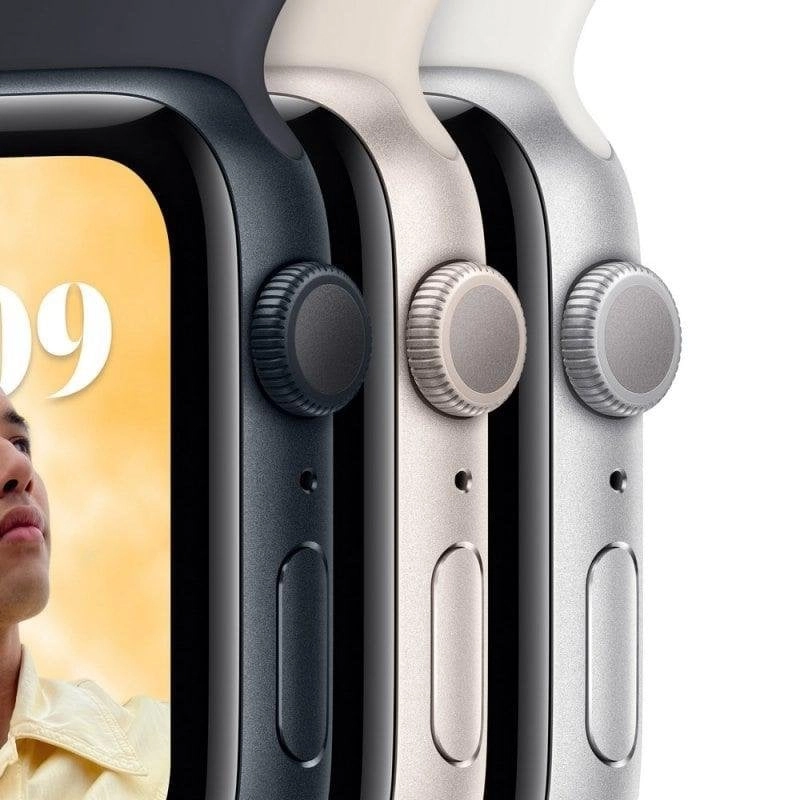 Apple Watch SE GPS NFC 44mm Retina OLED Midnight Schwarz Wasserdicht Herzfrequenzalarm