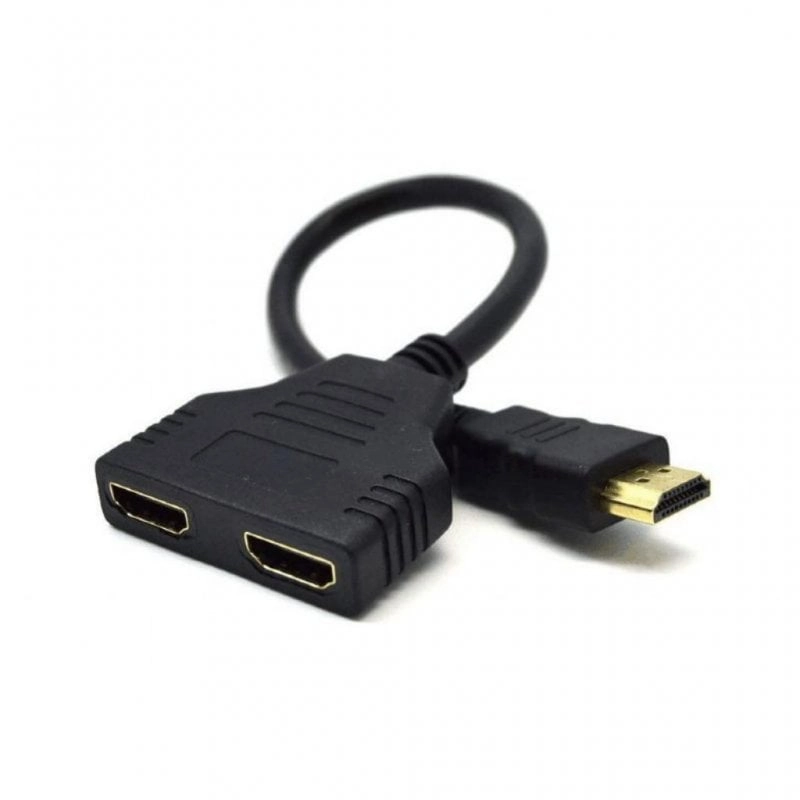 Gembird HDMI 2.0 auf 2x HDMI 2.0 Stecker/Buchse Kabel, Schwarz