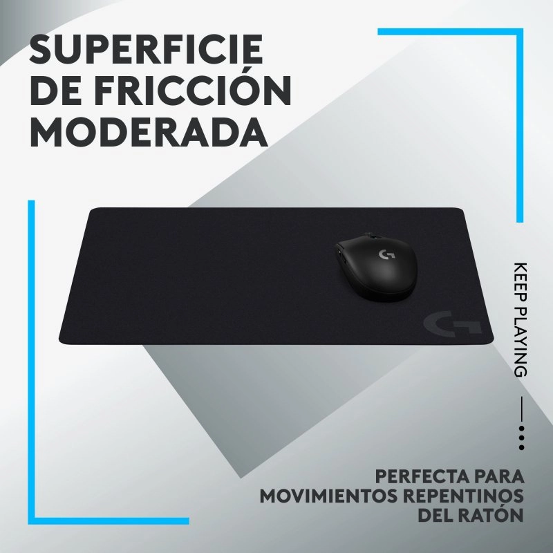 Logitech G240 Gaming-Mauspad, 28 x 34 cm, Schwarz
