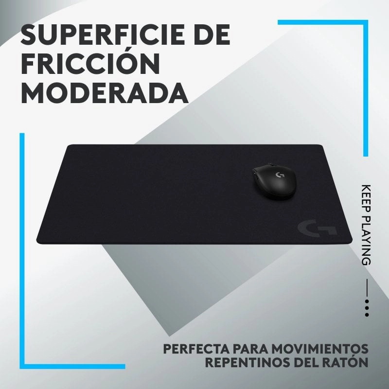 Logitech G640 40 x 46 cm schwarzes Gaming-Mauspad
