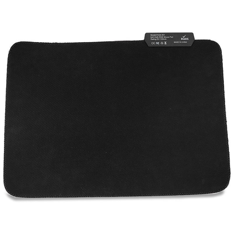 Cooles schwarzes RGB-Gaming-Mauspad