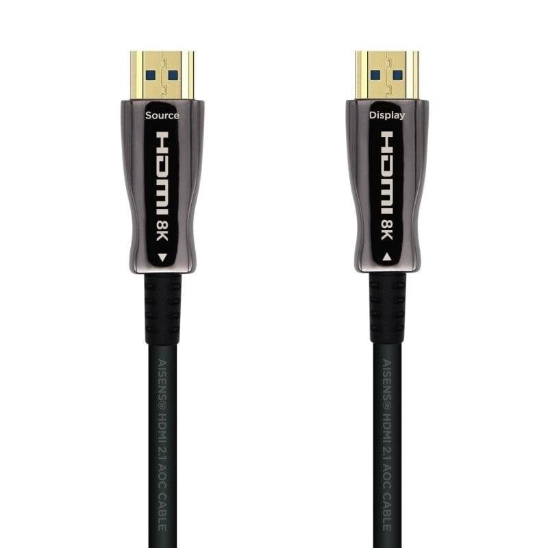 Aisens AOC Ultra High Speed HDMI v2.1 Kabel mit Ethernet 8K Stecker/Stecker 40m Schwarz