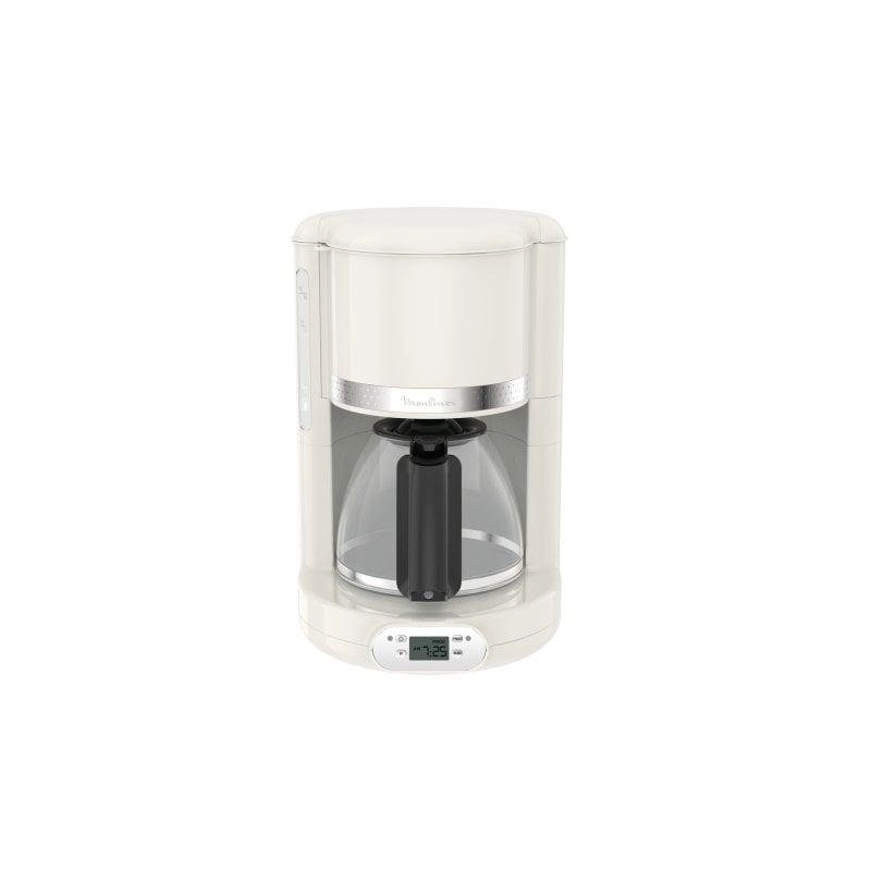 Kaffeemaschine Filter Moulinex FG381A10 1.25L Tropfstopp Abschaltautomatik Elfenbein