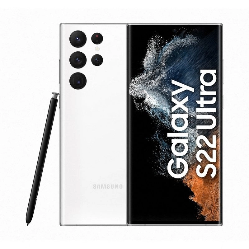 Samsung Galaxy S22 Ultra SM-S908B 17,3 cm (6.8") Dual-SIM Android 12 5G USB Typ-C 12 GB 256 GB 5000 mAh Weiß