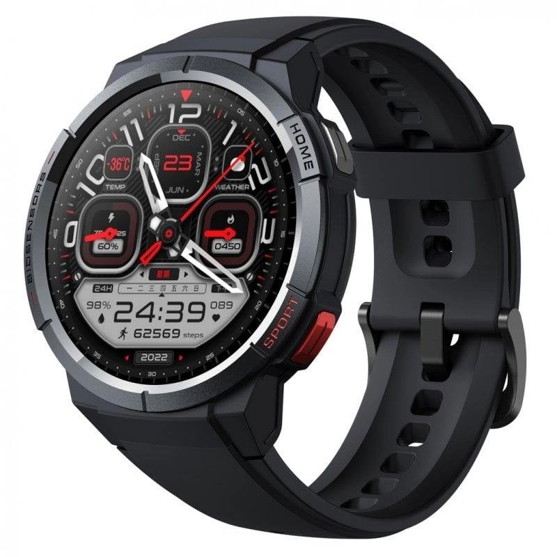 Mibro Watch GS Bluetooth GPS 46,5mm AMOLED Schwarz 5ATM SpO2 Herzfrequenz Schlafmonitor