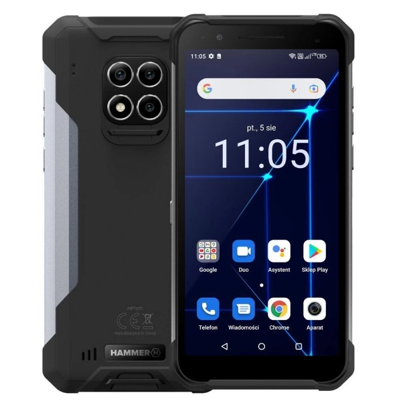 Hammer Construction 6/128 GB Rugged Schwarz/Silber