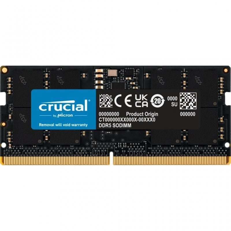Crucial CT16G48C40S5 DDR5 4800 MHz PC5-38400 16 GB CL40 SODIMM
