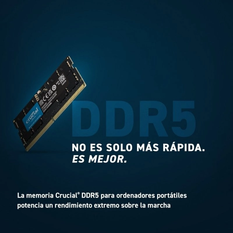 Crucial CT16G48C40S5 DDR5 4800 MHz PC5-38400 16 GB CL40 SODIMM