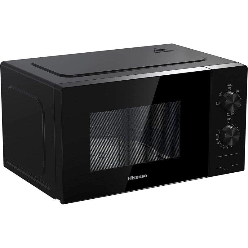Hisense H20MOBP1G Mikrowelle mit Grill, 20 l, 700 W, Schwarz