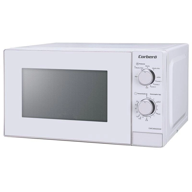 Mikrowelle Corberó CMICM5020GW 20 Liter 700W mit Grill 9 Leistungsstufen
