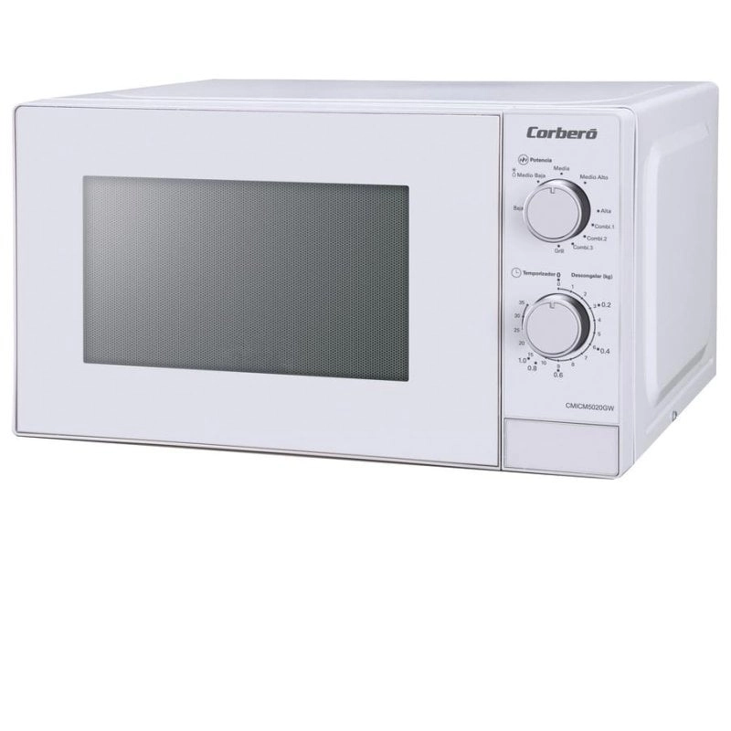 Mikrowelle Corberó CMICM5020GW 20 Liter 700W mit Grill 9 Leistungsstufen