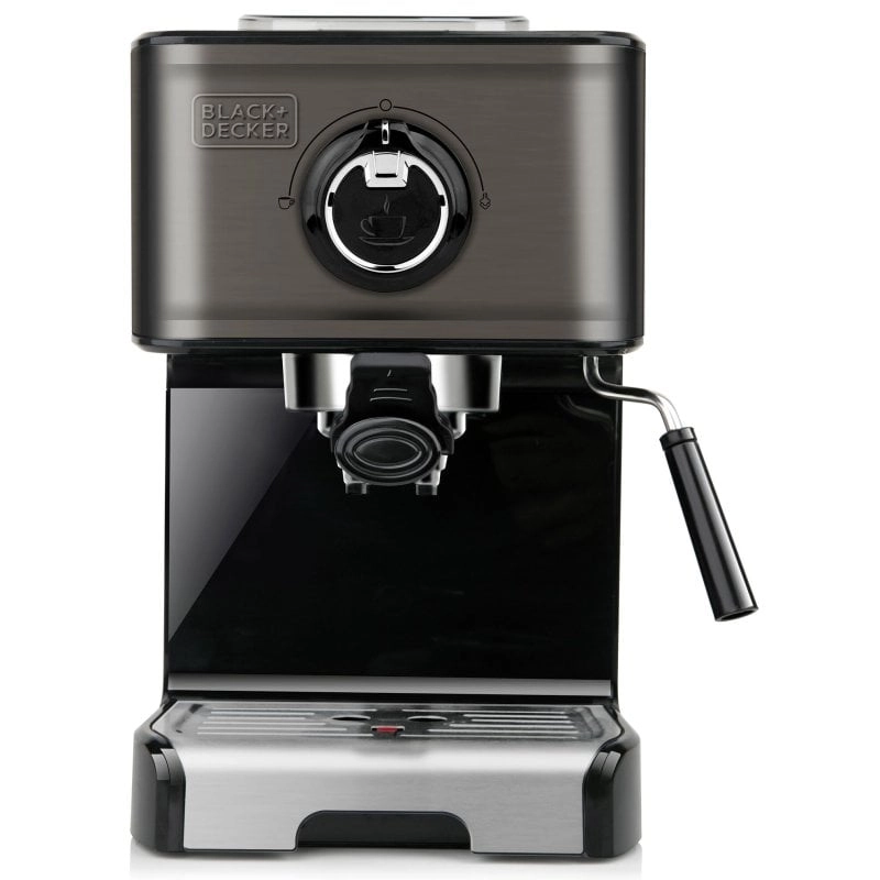 Black & Decker BXCO1200E Espressomaschine, 15 Riegel, Schwarz