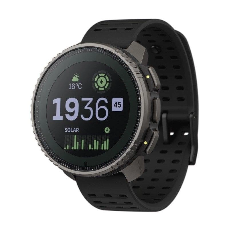 Suunto Vertical Titanium Solar GPS Bluetooth 49mm Matrix Schwarz Große Akkulaufzeit 100m Wasserfest