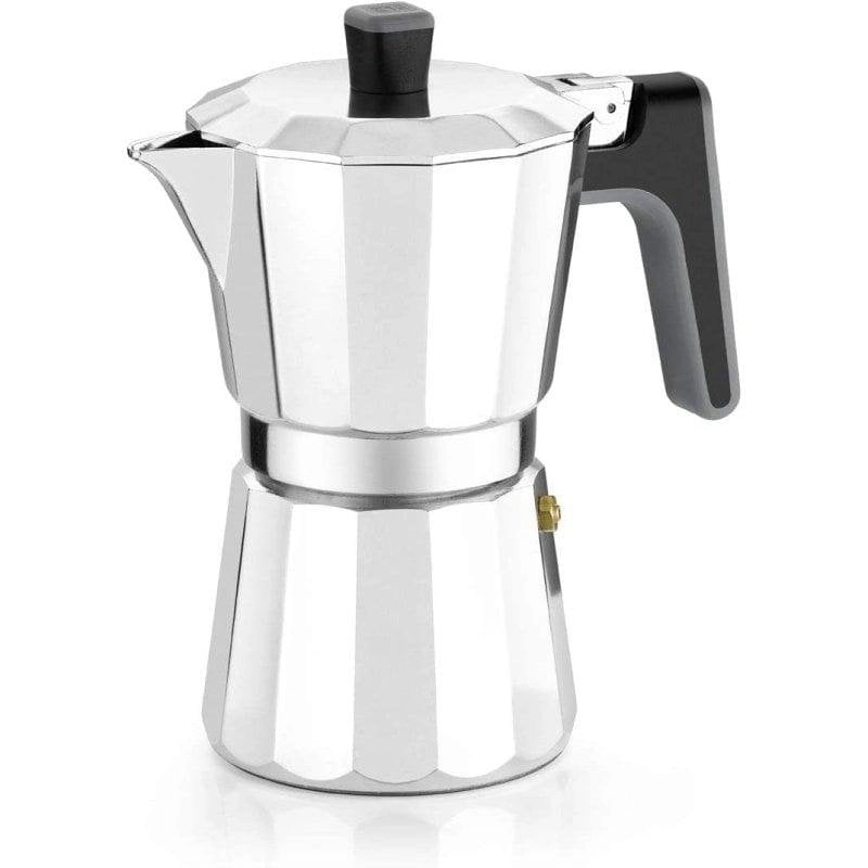 Kaffeemaschine Italienisch BRA Perfecta 12 Tassen Full Induktion Alu Ergonomisch
