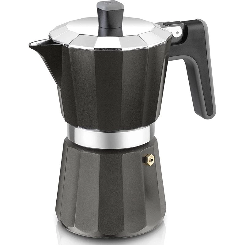 BRA Perfecta Black Italienische Kaffeemaschine 12 Tassen