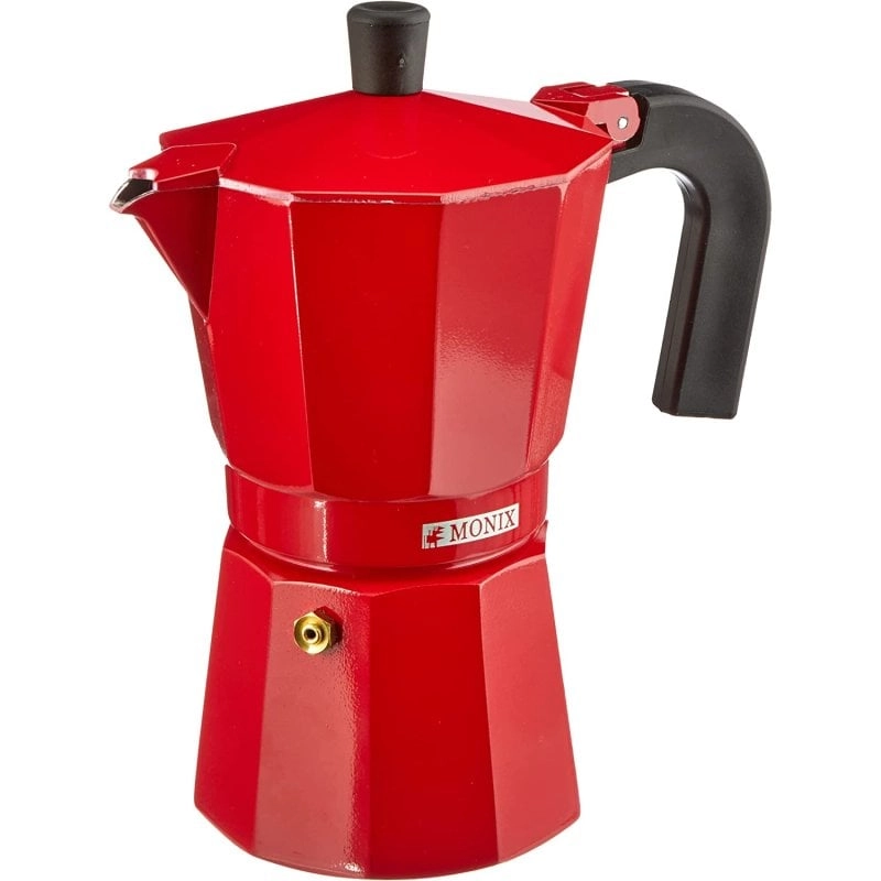 Monix Erdbeer-Kaffeemaschine für 6 Tassen, italienisch