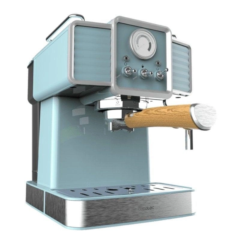 Kaffeemaschine Espresso Cecotec Power Espresso 20 Tradizionale 1,5L 20 bar Manometer Stahl Blau